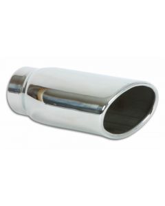 Vibrant 4.5in x 3in Oval SS Exhaust Tip (Single Wall Angle Cut Rolled Edge) buy in USA