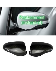 BMW M6 F06 F12 F13 12-17 M5 F10 carbon fiber side mirrors covers caps 2 pcs set buy in USA