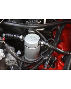 J&L 05-10 Ford Mustang GT/Bullitt/Saleen Driver Side Oil Separator 3.0 - Clear Anodized buy in USA