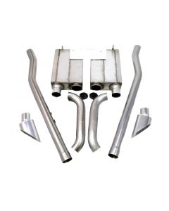 JBA 65-70 Ford Mustang 260-428 409SS Eleanor Style Dual Side Header Back Exhaust buy in USA