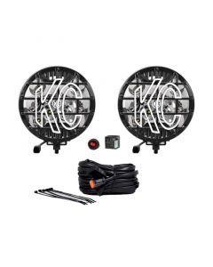 KC HiLiTES SlimLite 6in. LED Light 50w Spot Beam (Pair Pack System) - Black buy in USA