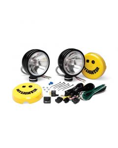 KC HiLiTES Daylighter 6in. Halogen Light 100w Spread Beam (Pair Pack System) - Black SS buy in USA