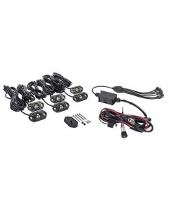 KC HiLiTES C-Series RGB LED Rock Light Kit (Incl. Wiring) - Set of 6 buy in USA