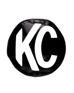 KC HiLiTES 6in. Round Soft Cover (Pair) - Black w/White KC Logo buy in USA