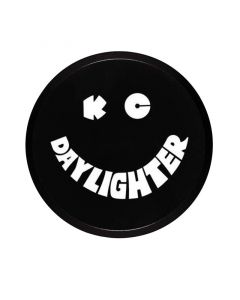 KC HiLiTES 6in. Round Hard Cover for Daylighter/SlimLite/Pro-Sport (Single) - Black w/White Smile buy in USA