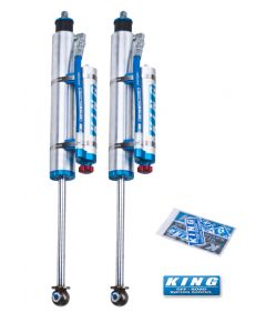 King Shocks 97-06 Jeep Wrangler TJ Front 2.5 Dia Piggy Hose Res Shock 3-5in Lift w/Adjuster (Pair) buy in USA