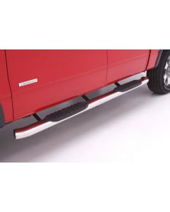 Lund 07-17 Chevy Silverado 1500 Crew Cab 5in. Curved Oval SS Nerf Bars - Polished buy in USA