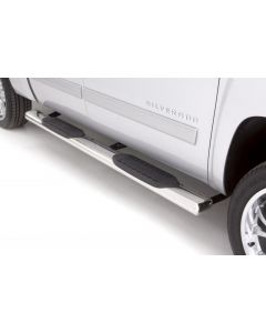 Lund 07-17 Chevy Silverado 1500 Ext. Cab 6in. Oval Straight SS Nerf Bars - Polished buy in USA