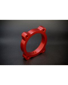 Torque Solution Throttle Body Spacer - Red: Hyundai Genesis V6 13+ buy in USA