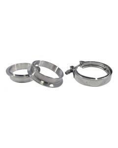 Torque Solution Stainless Steel V-Band Clamp & Flange Kit - 3in (76mm) buy in USA