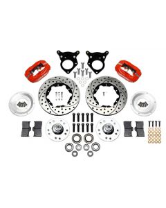 Wilwood Forged Dynalite Front Kit 11.00in Drilled Red 87-93 Mustang 5 Lug buy in USA