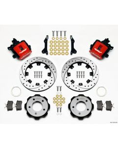 Wilwood Combination Parking Brake Rear Kit 12.19in Drilled Red 2006-Up Civic / CRZ buy in USA