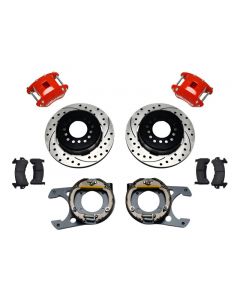 Wilwood D154 P/S P-B Kit Drilled-Red Chevy C-10 2.42 Offset 5-lug buy in USA