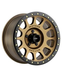 Method MR305 NV 17x8.5 0mm Offset 5x5 94mm CB Method Bronze/Black Street Loc Wheel buy in USA