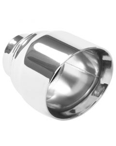 MagnaFlow Tip Stainless Double Wall Round Single Outlet Polished 4.5in DIA 2.5in Inlet 5.75in Length buy in USA