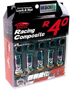 Project Kics 12x1.50 R40 Lug Nuts - Neo Chrome (16+4 Locks) buy in USA