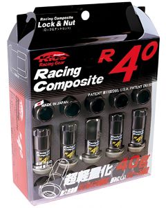 Project Kics 12x1.25 R40 Lug Nuts - Black (16+4 Locks) buy in USA