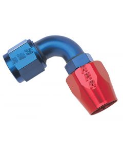 Russell Performance -6 AN Red/Blue 90 Degree Full Flow Hose End buy in USA