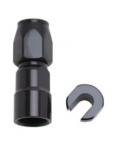 Russell Performance 3/8in SAE Quick Disc Female to -6 Hose Black Straight Hose End buy in USA