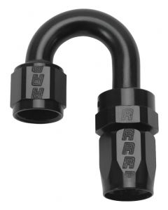 Russell Performance -6 AN Black 180 Degree Full Flow Swivel Hose End buy in USA