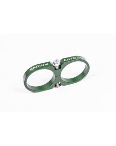 Radium Engineering 2-Piece Fuel Pump Clamp For Bosch 044 - Green W/ Logo buy in USA