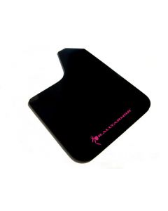 Rally Armor Universal Fit (No Hardware) Basic Black Mud Flap w/ Pink Logo buy in USA