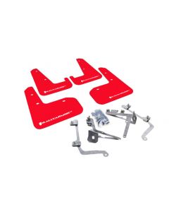 Rally Armor 11-14 Subaru WRX/STI (Sedan Only) Red UR Mud Flap w/ White Logo buy in USA