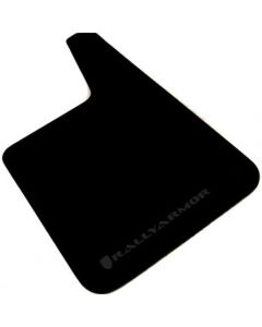 Rally Armor Universal Fit (No Hardware) Basic Plus Black Mud Flap w/ Black Logo buy in USA