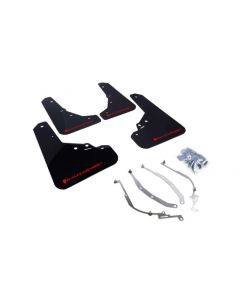 Rally Armor 12-18 Fiat 500 (Pop/Sport/Lounge/Abarth) Black UR Mud Flap w/ Red Logo buy in USA