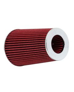 K&N Universal Air Filter Chrome Round Tapered Red - 4in Flange ID x 1.125in Flange Length x 9.5in H buy in USA