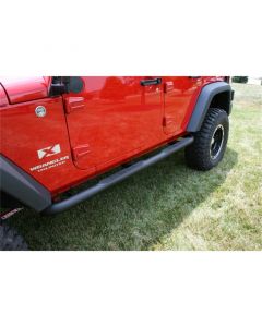 Rugged Ridge 3 In Round Tube Steps Black 07-18 Jeep Wrangler Unlimited JK buy in USA