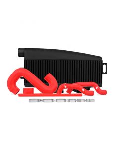 Mishimoto Subaru 02-07 WRX/04-07 STi Top-Mount Intercooler Kit - Powder Coated Black & Red Hoses buy in USA