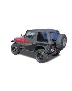 Rampage 1992-1995 Jeep Wrangler(YJ) Frameless Soft Top Kit - Black Diamond buy in USA