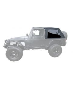 Rampage 2004-2006 Jeep Wrangler(TJ) LJ Unlimited Frameless Soft Top Kit - Black Diamond buy in USA