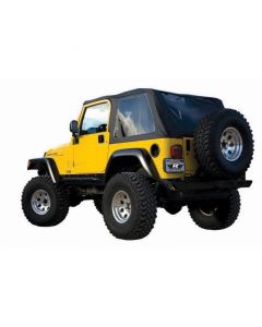 Rampage 1997-2006 Jeep Wrangler(TJ) Excludes LJ Unlimited Frameless Soft Top Kit - Black Diamond buy in USA