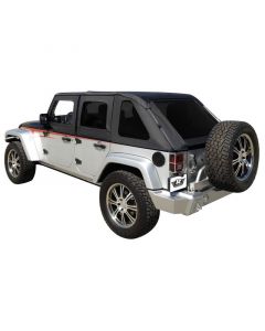 Rampage 2007-2018 Jeep Wrangler(JK) Unlimited Frameless Soft Top Kit - Black Diamond buy in USA