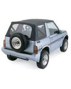 Rampage 1988-1994 Geo Tracker Soft Top OEM Replacement - Black Denim buy in USA