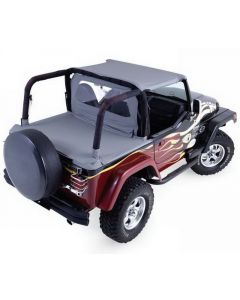 Rampage 1987-1991 Jeep Wrangler(YJ) Cab Soft Top And Tonneau Cover - Black Denim buy in USA