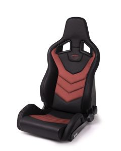 Recaro Sportster GT Driver Seat - Black Vinyl/Red Suede buy in USA