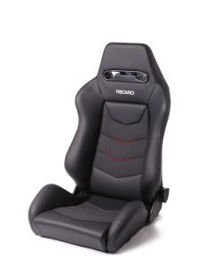 Recaro Speed V Passenger Seat - Black Leather/Red Suede Accent buy in USA