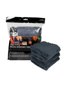 Chemical Guys Ultra Edgeless Microfiber Towel - 16in x 16in - Black - 3 Pack buy in USA