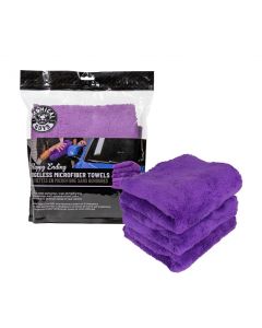 Chemical Guys Ultra Edgeless Microfiber Towel - 16in x 16in - Purple - 3 Pack buy in USA