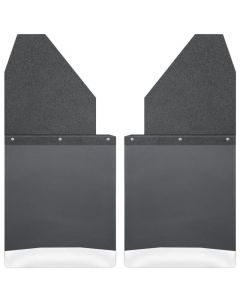 Husky Liners Universal 14in W Black Top Stainless Steel Weight Kick Back Mud Flaps buy in USA