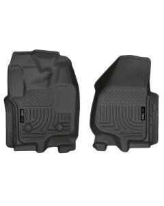 Husky Liners 12-15 Ford Super Duty Crew & Extended Cab WeatherBeater Front Row Black Floor Liners buy in USA