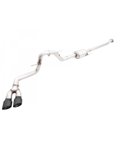 AWE 0FG 21+ Ford F150 Dual Side Exit Cat-Back Exhaust - 4.5in Diamond Black Tips buy in USA