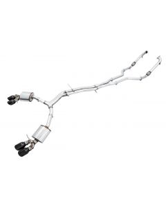 AWE Tuning Audi B9 S5 Sportback Touring Edition Exhaust - Non-Resonated (Black 102mm Tips) buy in USA