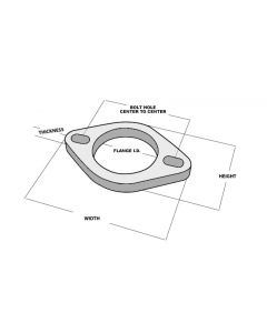 Vibrant 2-Bolt T304 SS Exhaust Flange (2in I.D.) buy in USA