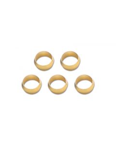 Vibrant Brass Olive Inserts 5/16in - Pack of 5 buy in USA