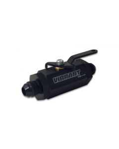 Vibrant -4AN to -4AN Male Shut Off Valve - Black buy in USA