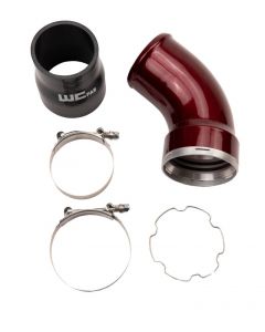 Wehrli 06-10 GM LBZ/LMM Duramax Passenger Side Intercooler Outlet Elbow Kit - Gloss Black buy in USA